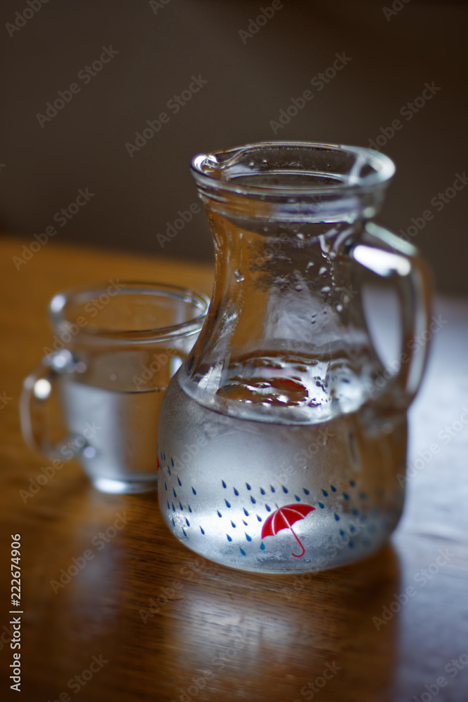 on a hot Sunny day, a pitcher of ice water for you and your friend on a hot Sunny day, a pitcher of ice water for you and your friend