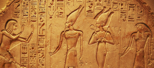 Fototapete Ägypten Hieroglyphen aus dem alten Ägypten  © Mikolaj Niemczewski