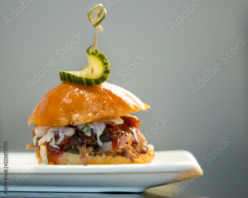 Fotografie bbq pork slider