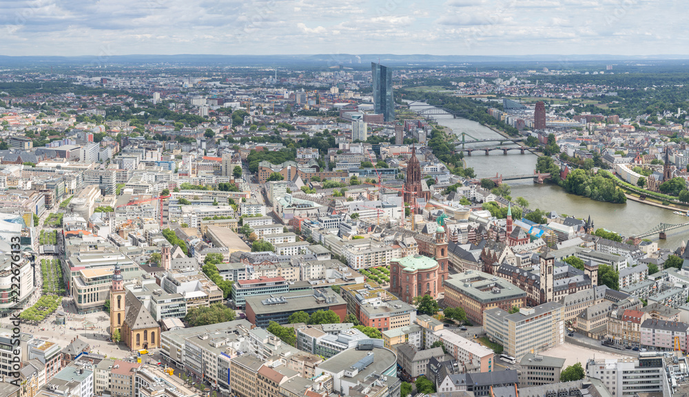 Frankfurt Germany aerial view