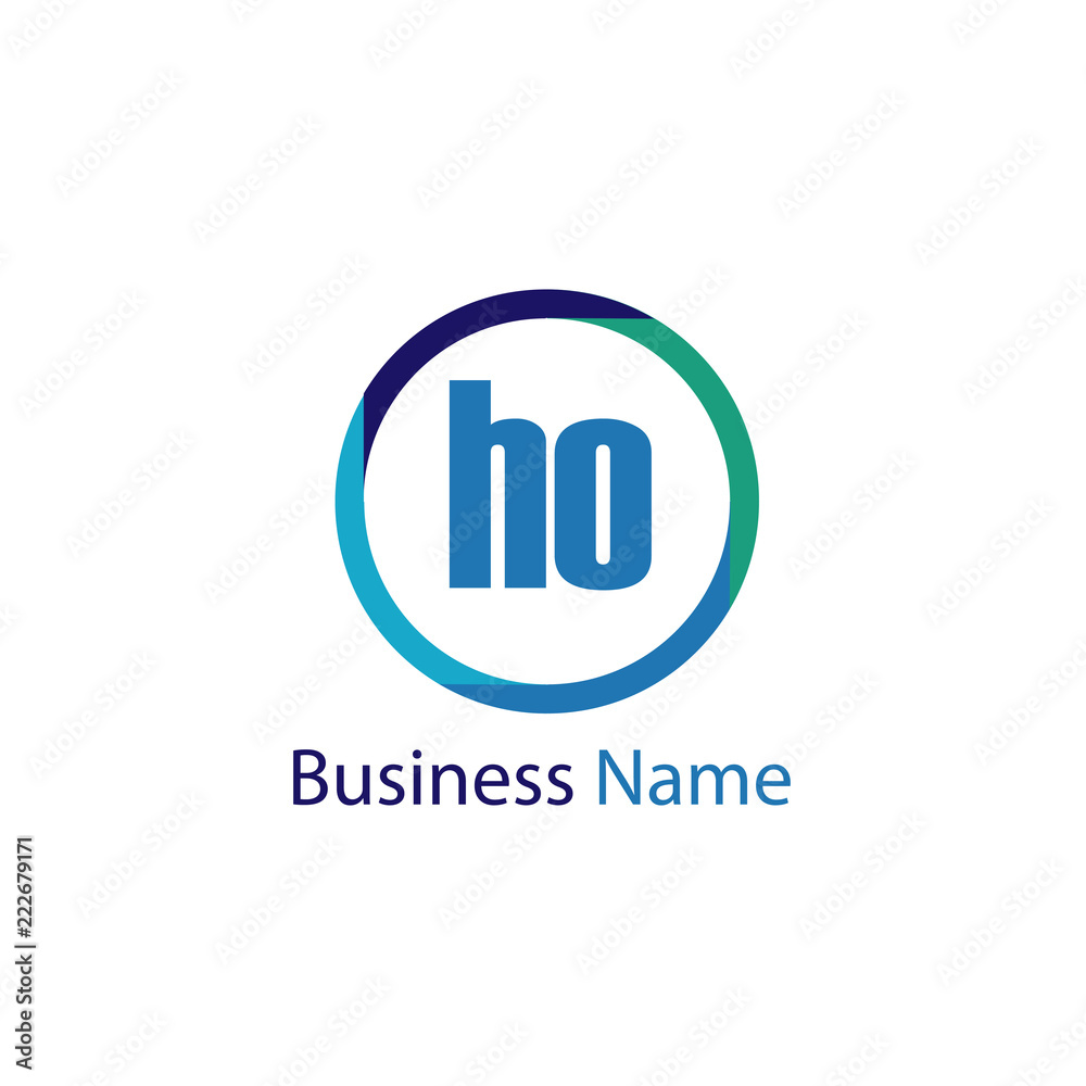 Initial Letter HO Logo Template Design Initial Letter HO Logo Template Design