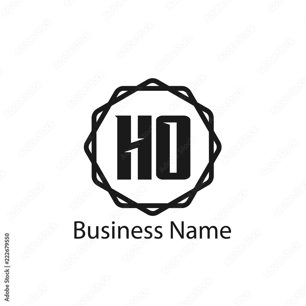 Initial Letter HO Logo Template Design Initial Letter HO Logo Template Design