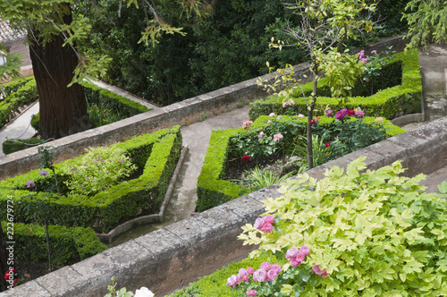 Generalife  Gartenanlage  Granada  Andalusien  Spanien