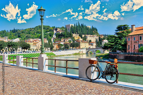 Fototapeta Naklejka Na Ścianę i Meble -  Panoramica su Verona.jpg