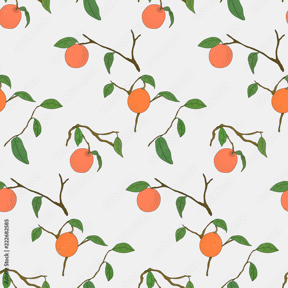 Orange tree pattern