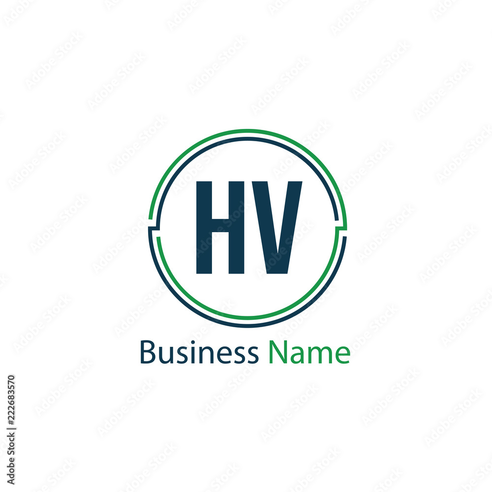 Initial Letter HV Logo Template Design Initial Letter HV Logo Template Design