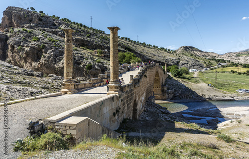 Adiyaman. Also known as the Cendere Bridge, the Roman Bridge or the Septimius Severus Bridge. photo