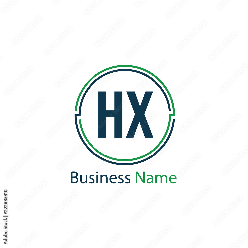 Initial Letter HX Logo Template Design Initial Letter HX Logo Template Design