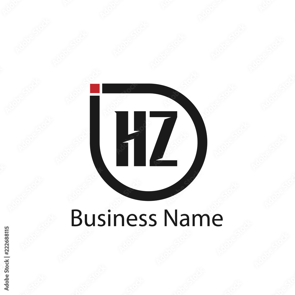 Initial Letter HZ Logo Template Design Initial Letter HZ Logo Template Design