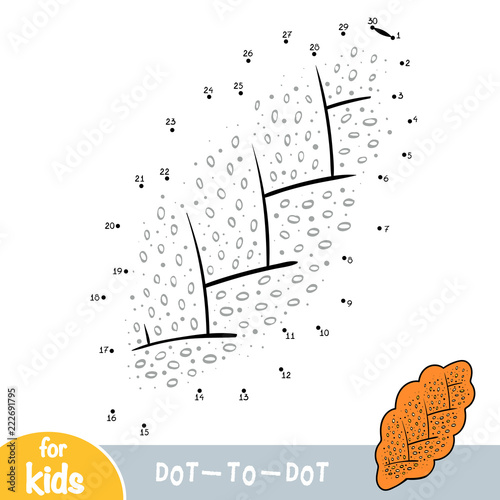 Numbers game, education game for children, Braided loaf