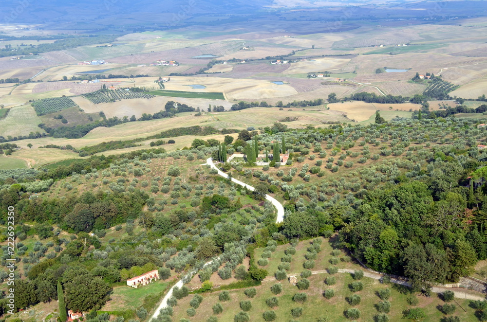 Fototapeta premium Val d’Orcia im Spätsommer