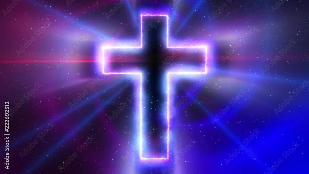 The Cross with Stars and Light 4K