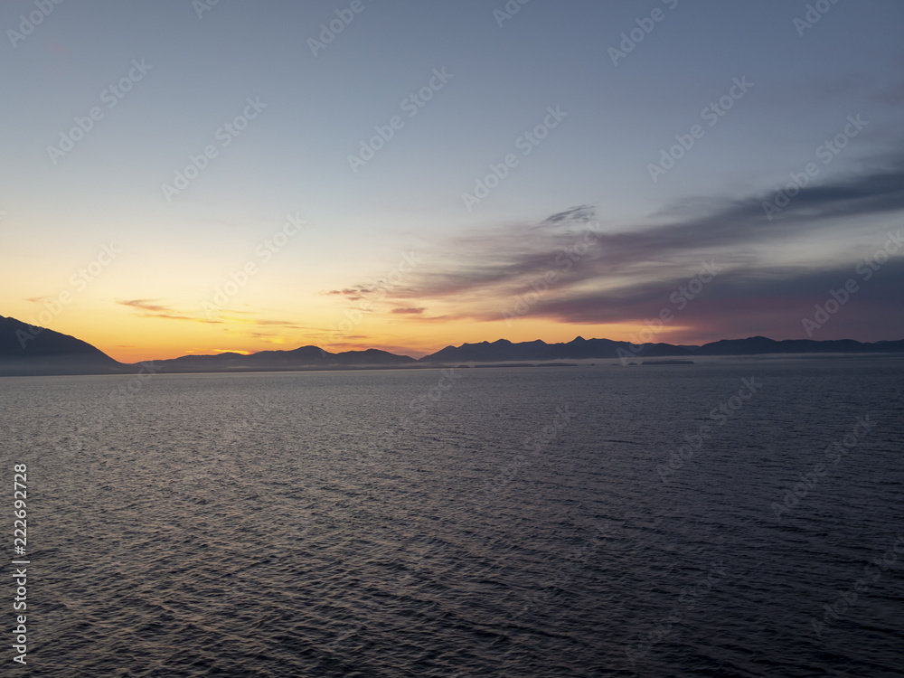 Sunrise over Alaska