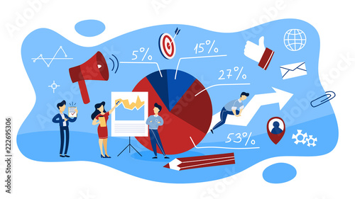 Market structure concept illustration