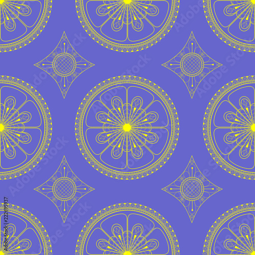 mandala floral pattern for background or postcard, ornament