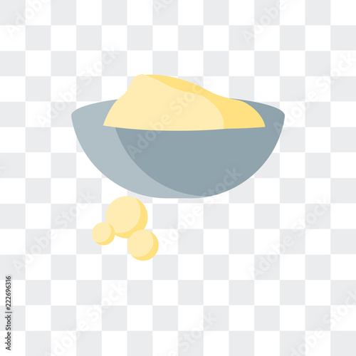 dough icon isolated on transparent background. Modern and editable dough icon. Simple icons vector illustration.