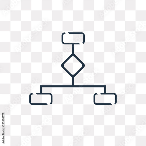 hierarchical structure icon on transparent background. Modern icons vector illustration. Trendy hierarchical structure icons