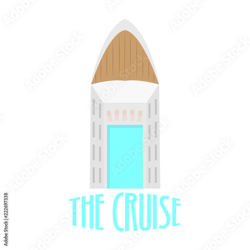 Vacation cruise with text