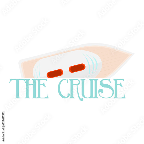 Vacation cruise with text