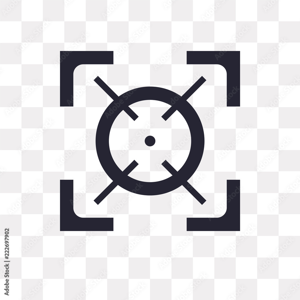 focus icon on transparent background. Modern icons vector illustration ...