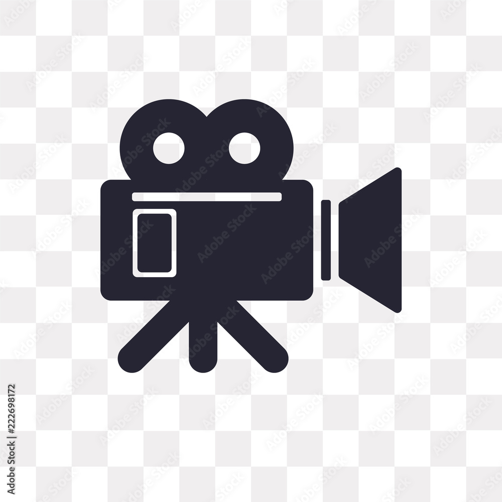 Vecteur Stock video camera icon on transparent background. Modern icons  vector illustration. Trendy video camera icons | Adobe Stock