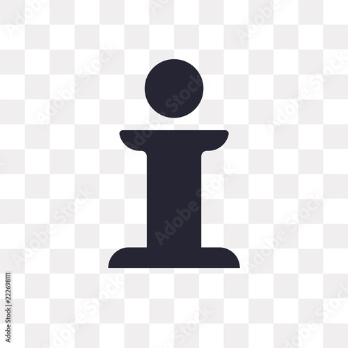 info icon on transparent background. Modern icons vector illustration. Trendy info icons