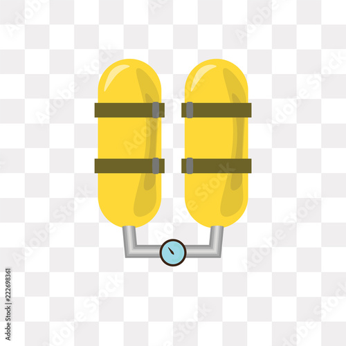 oxygen icon on transparent background. Modern icons vector illustration. Trendy oxygen icons