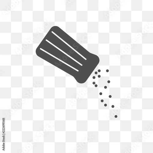 salt shaker icon on transparent background. Modern icons vector illustration. Trendy salt shaker icons