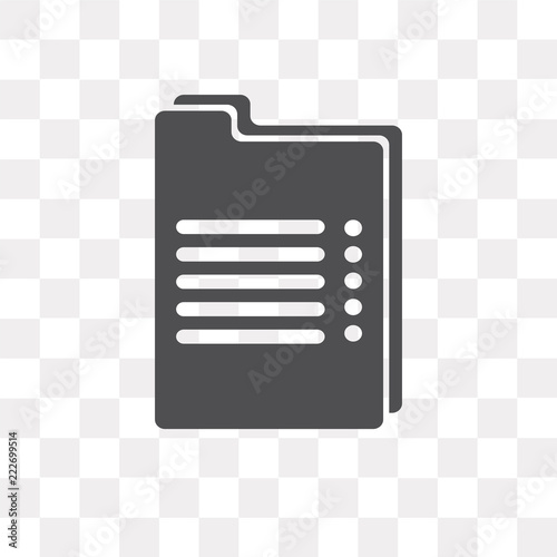 recipe icon on transparent background. Modern icons vector illustration. Trendy recipe icons