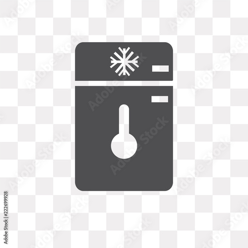 freezer icon on transparent background. Modern icons vector illustration. Trendy freezer icons