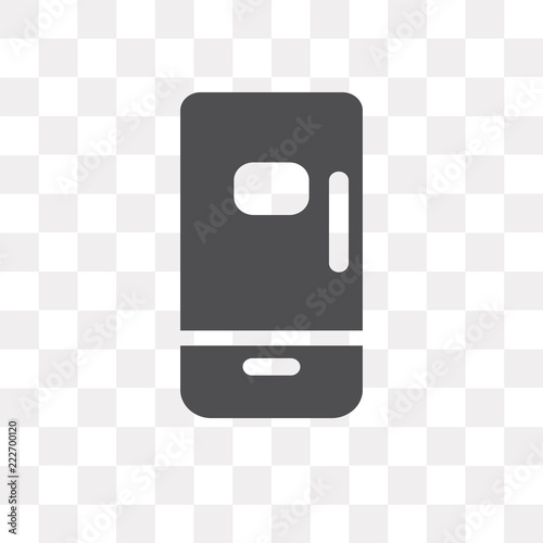 fridge icon on transparent background. Modern icons vector illustration. Trendy fridge icons