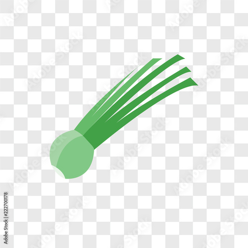 chives icons isolated on transparent background. Modern and editable chives icon. Simple icon vector illustration.