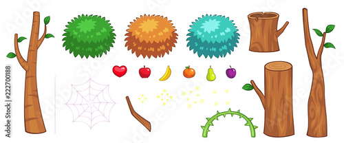 Miscellaneous Jungle Items Game Sprites