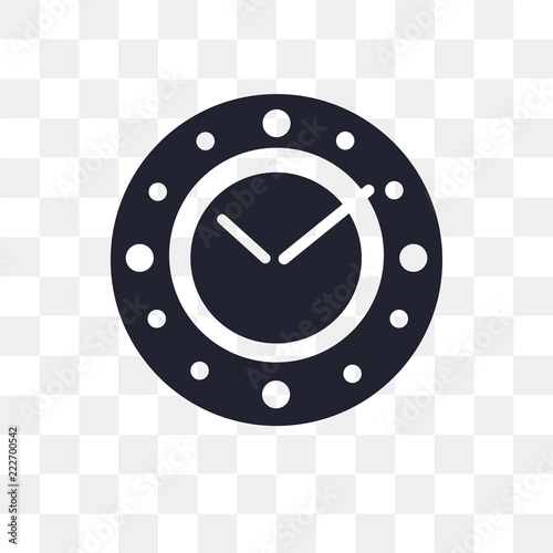 alarm clock icon on transparent background. Modern icons vector illustration. Trendy alarm clock icons