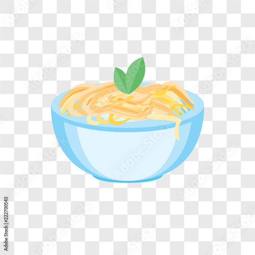 pasta icons isolated on transparent background. Modern and editable pasta icon. Simple icon vector illustration.