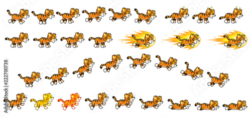 Little Tiger Game Sprites © mikailain