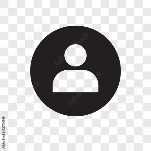 user icons isolated on transparent background. Modern and editable user icon. Simple icon vector illustration.