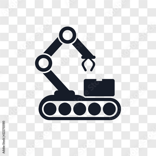 conveyor icons isolated on transparent background. Modern and editable conveyor icon. Simple icon vector illustration.