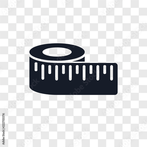 measure icons isolated on transparent background. Modern and editable measure icon. Simple icon vector illustration.