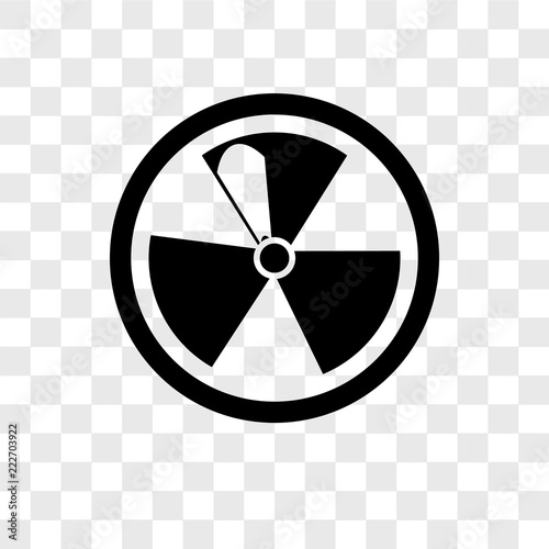 radiation icons isolated on transparent background. Modern and editable radiation icon. Simple icon vector illustration.
