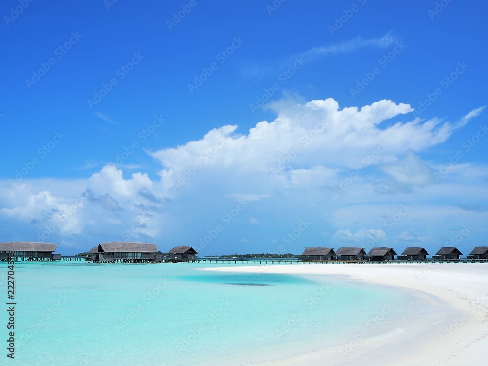 the beach in Maldives