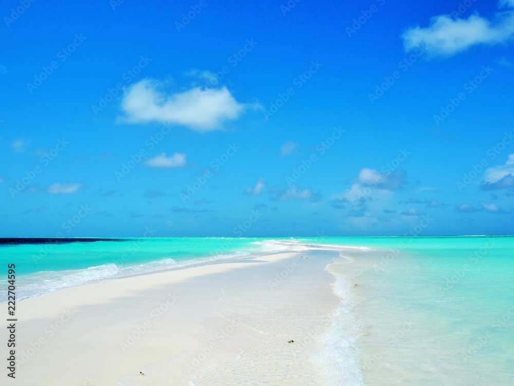 the beach in Maldives