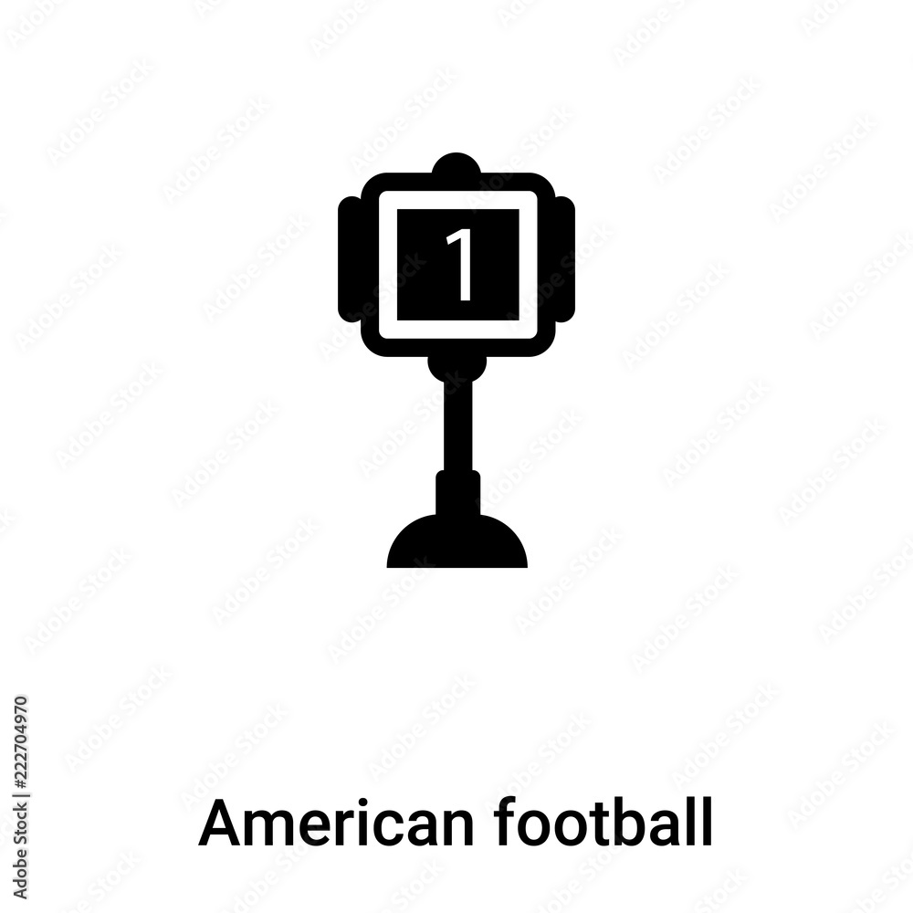 American football signals icon vector isolated on white background, logo concept of American football signals sign on transparent background, black filled symbol American football signals icon vector isolated on white background, logo concept of American football signals sign on transparent background, black filled symbol