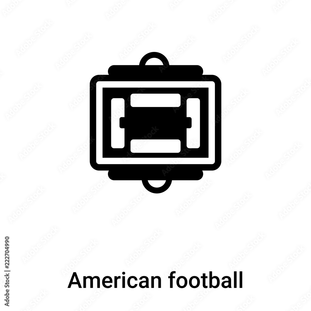 American football scores icon vector isolated on white background, logo concept of American football scores sign on transparent background, black filled symbol American football scores icon vector isolated on white background, logo concept of American football scores sign on transparent background, black filled symbol