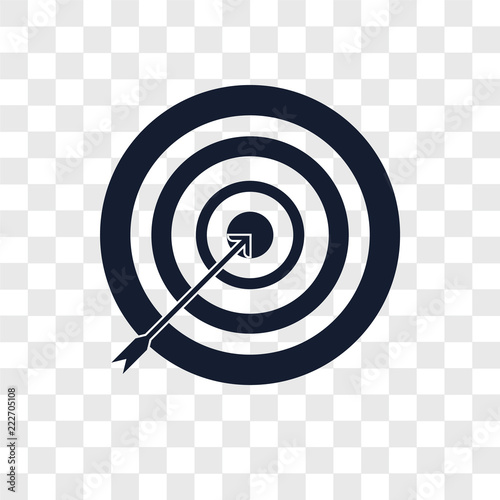 archery icons isolated on transparent background. Modern and editable archery icon. Simple icon vector illustration.