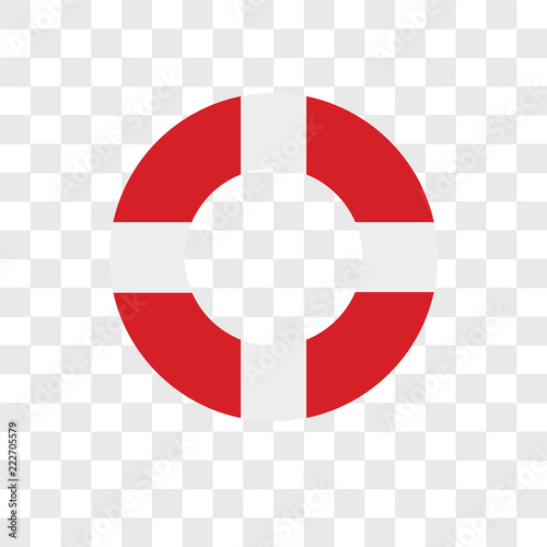 lifebuoy icons isolated on transparent background. Modern and editable lifebuoy icon. Simple icon vector illustration.