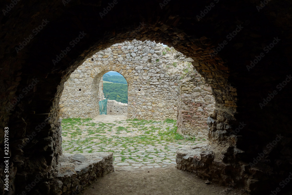 Obraz premium Ruins Brekov Castle, Slovakia