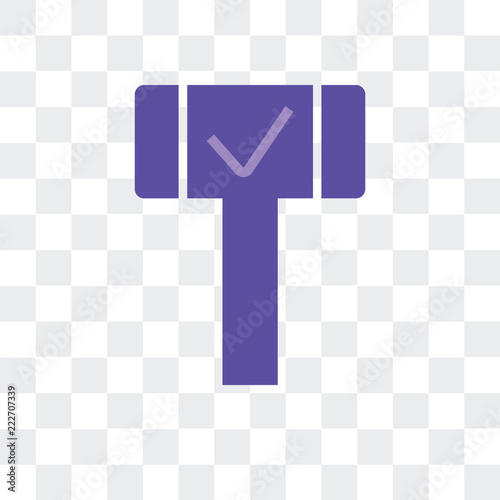 bid icon isolated on transparent background. Modern and editable bid icon. Simple icons vector illustration.