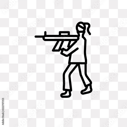 biathlon icon on transparent background. Modern icons vector illustration. Trendy biathlon icons