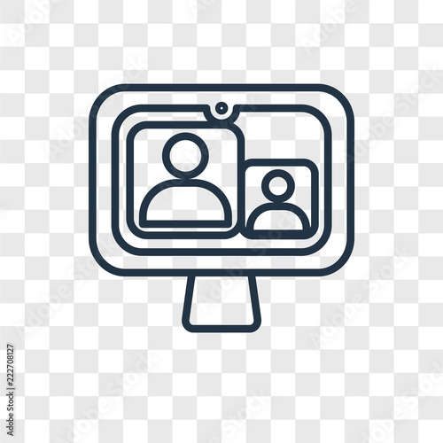 video call icons isolated on transparent background. Modern and editable video call icon. Simple icon vector illustration.